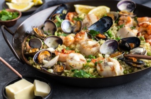 Tigaie cu 2 manere pentru paella Estrella 40 cm - Img 2