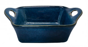 Vas cuptor patrat ceramica Blue 12.7 x 12.7 xh6 cm