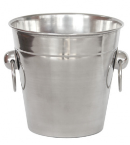Vas gheata cu inele inox H 12 cm