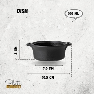 Bol rotund Slate Stone 10.5 cm - 661147 - Img 3
