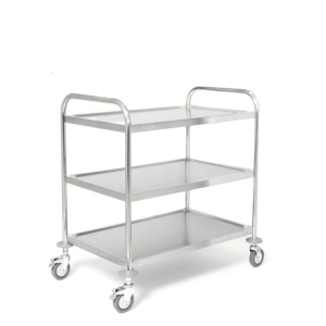 Carucior servire cu 3 nivele inox 860 x 540 x H 940 mm - 11775