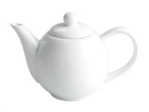 Ceainic cu capac alb 370 ml - 1294