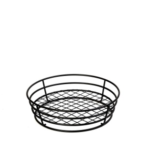 Cos paine rotund negru Alfa 17 cm