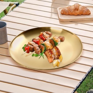 Farfurie intinsa inox Charm Gold 30 cm - 3955 - Img 2