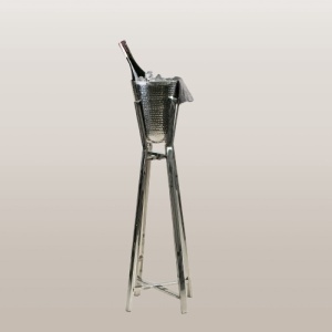 Frapiera Silver cu picior negru 30 x H 94 cm - GET409 - Img 2