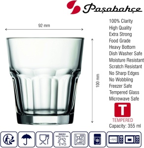 Pahare rocks Casablanca 355 ml - Img 3