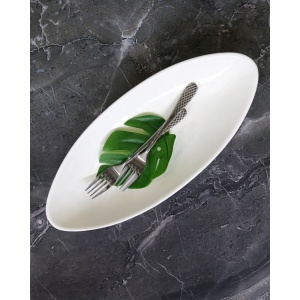 Platou oval portelan Wilmax Fine White 40 cm - Img 3