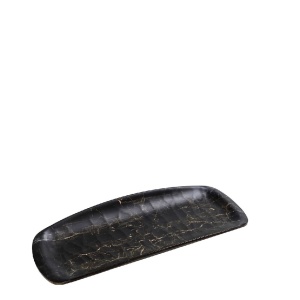Platou rectangular melamina Hybrid Black 26.5 x 10.5 cm - HWM783K72