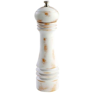 Rasnita piper lemn Profesional Vintage alba 23 cm - 40537
