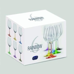 Set 6 pahare vin alb Rainbow 350 ml - 09209 - Img 3