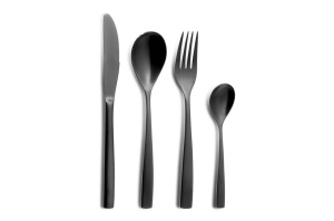 Set tacamuri BCN Satin Black 24 piese - 6323