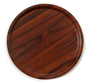 Tava servire antiderapanta rotunda laminata Atlas 33 cm