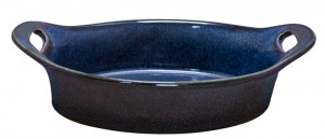 Vas cuptor oval ceramica Blue 20.8 x 12 x h5.8 cm