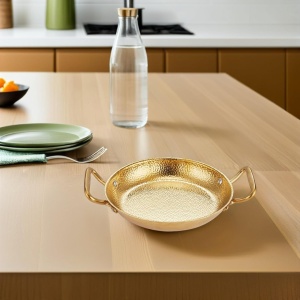 Vas servire Charm Gold 22 x h 4 cm - 982126 - Img 2