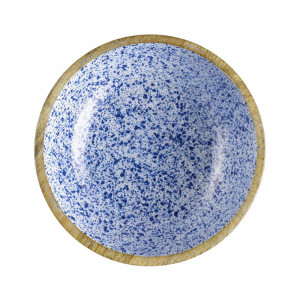 Bol lemn Mango Blue 24 cm - Img 2