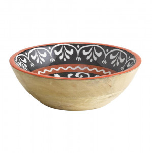 Bol lemn Mango Red 24 cm