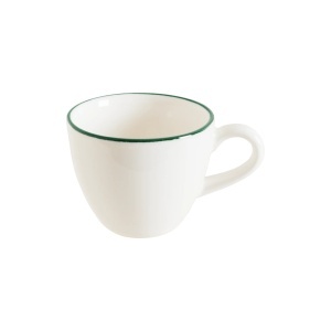 Ceasca + farfurie cafea espresso Linea Green 80 ml