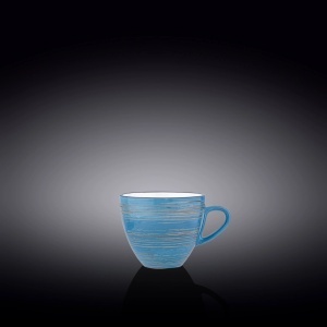 Ceasca + farfurie cafea Spiral Blue 110 ml - 669634A/669634B
