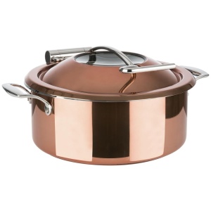 Chafing dish rotund 4 piese Aps Copper 30.5 cm