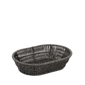 Cos paine oval Rattan Grey 22x14 cm KOD209