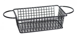 Cos servire rectangular Black 16 x 10 x H 5.5 cm - 981486