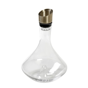 Decantor vin sticla cu dop metal Gold 2300 ml - TOB102