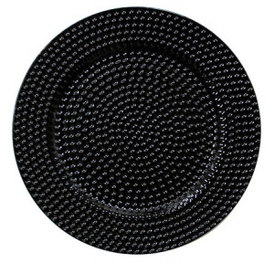 Farfurie suport polipropilena ( charger ) Black 33 cm