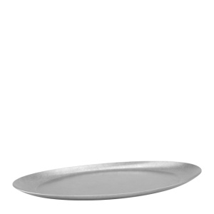 Platou oval inox Vintage Silver 22 x 12 cm