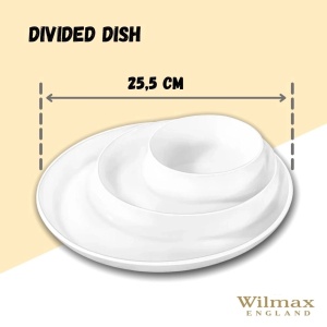 Platou rotund cu 3 compartimente Fine White 25.5 cm - 992691 - Img 3