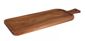 Platou servire lemn cu canelura 50.7 x 18 x (H)1.5 cm