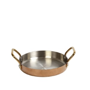 Vas servire cu manere rotund Shiny Copper 16 cm FEV506