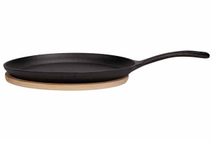 Vas servire fonta cu suport lemn oval Cosy&Trendy 24 x 18 cm - Img 3