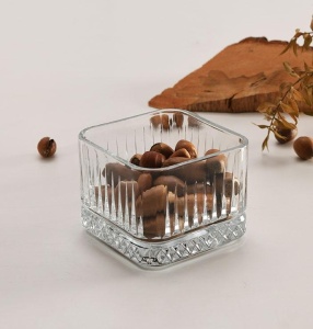 Bol patrat desert sticla Elysia 235 ml - Img 1
