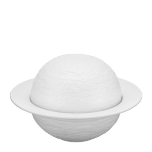 Bol prezentare cu capac Atlas White 16.5 cm-56764