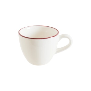 Ceasca + farfurie cafea espresso Linea Burgundy 80 ml