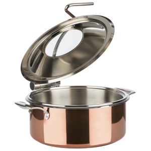 Chafing dish rotund 4 piese Aps Copper 30.5 cm - Img 2