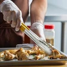 Cleste inox maner PVC galben 25 cm - 10678 - Img 2