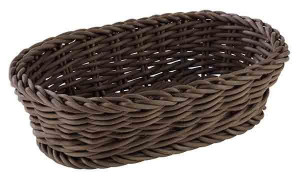 Cos paine oval maro Profi Line 19 x 11 cm