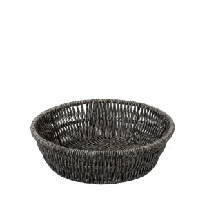 Cos paine rotund Rattan Grey 19 cm KOD206