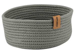 Cos pâine rotund textil anthracite 19 cm