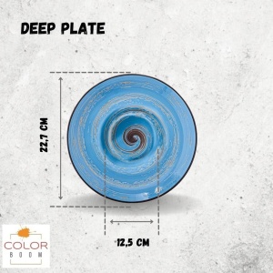 Farfurie paste Spiral Blue 22.5 cm - 669623 - Img 4