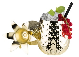 Pahare cocktail Tiki Gold ananas 500 ml - Img 2