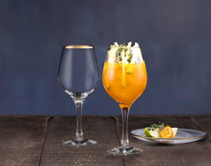 Pahare vin alb Amber Gold 295 ml - Img 2