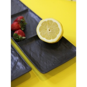 Platou rectangular cu 3 compartimente Slate Stone 40.5 x 13 cm - 661136 - Img 4