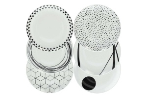 Set farfurii Graphic 18 piese