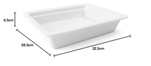 Tava gastronorm GN 1 / 2 portelan White H = 65 mm - Img 3