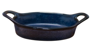 Vas cuptor oval ceramica Blue 27 x 15 x h7 cm