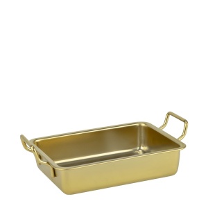Vas servire inox Charm Gold 15.5 x 11.5 cm