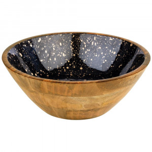Bol lemn Mango Gold 30 cm