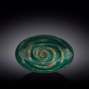 Bol oval Spiral Verde 30 x 19.5 cm-669541